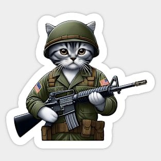 Tactical Cat Sticker